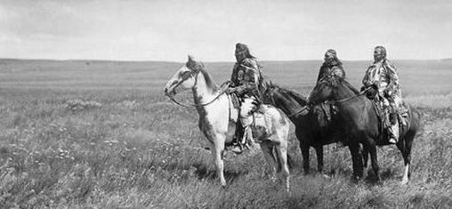 Picture of Native American on Horses